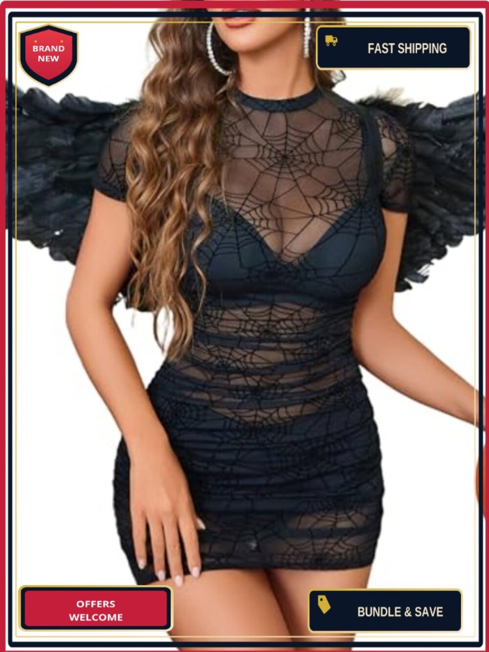 Avidlove Women's Mesh Dress Sheer Lingerie Mock Neck Party Clubwear Mini Bodycon